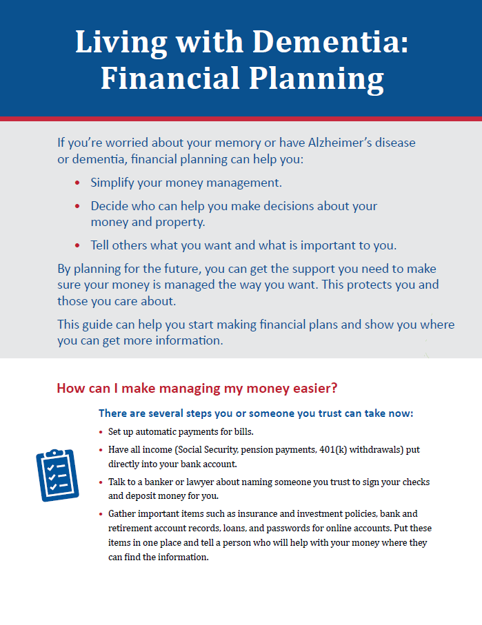 factsheet screenshot: financial planning